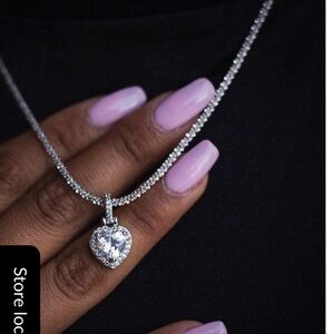 Cubic zirconia necklace